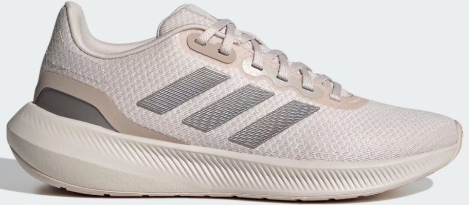 womens beige and pink running shoe