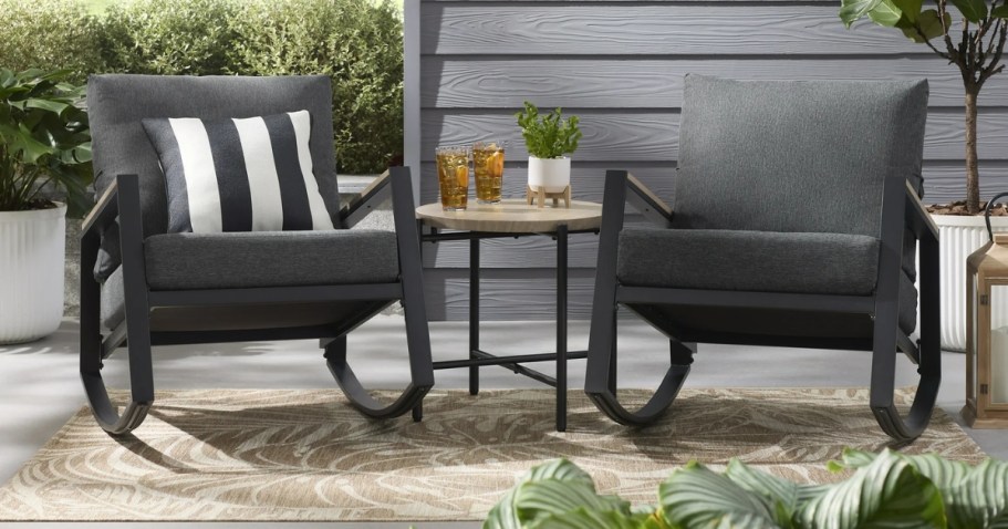 Walmart Patio Furniture Sale | Rocker Chair Set Just $197 Shipped