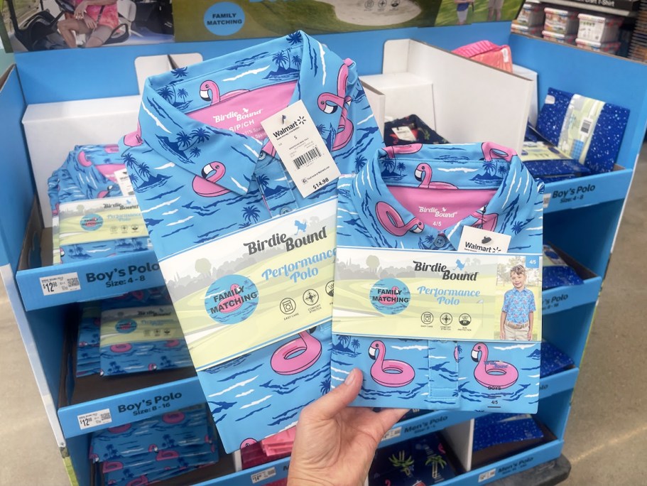 Matching Men’s & Boys Polos from $12.98 on Walmart.online (Father’s Day Gift Idea)