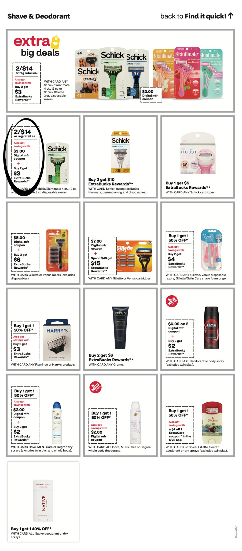 page from CVS ad