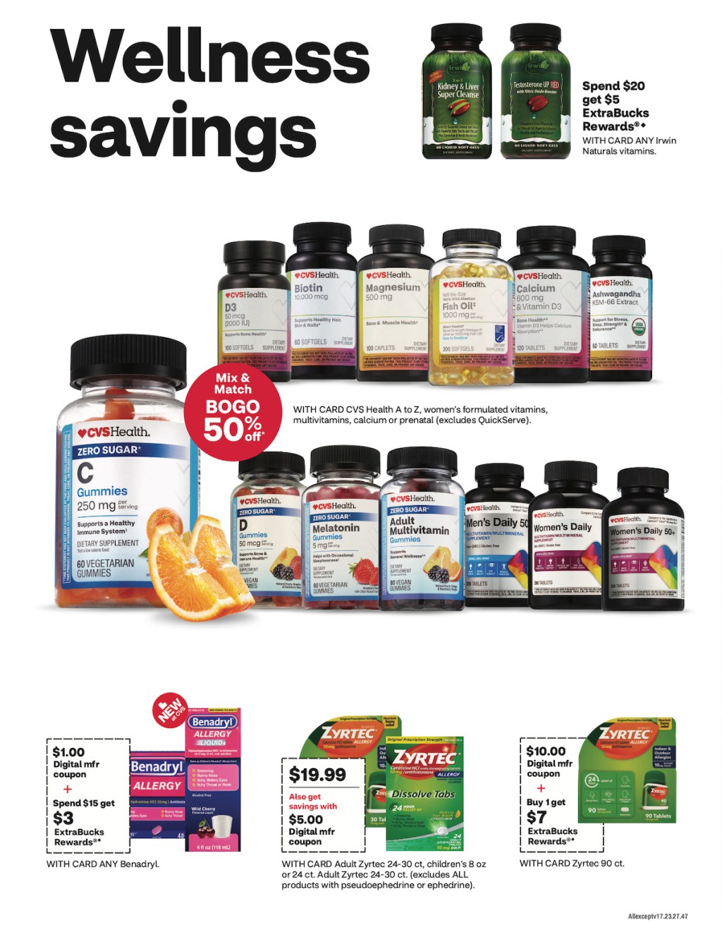 page from CVS ad