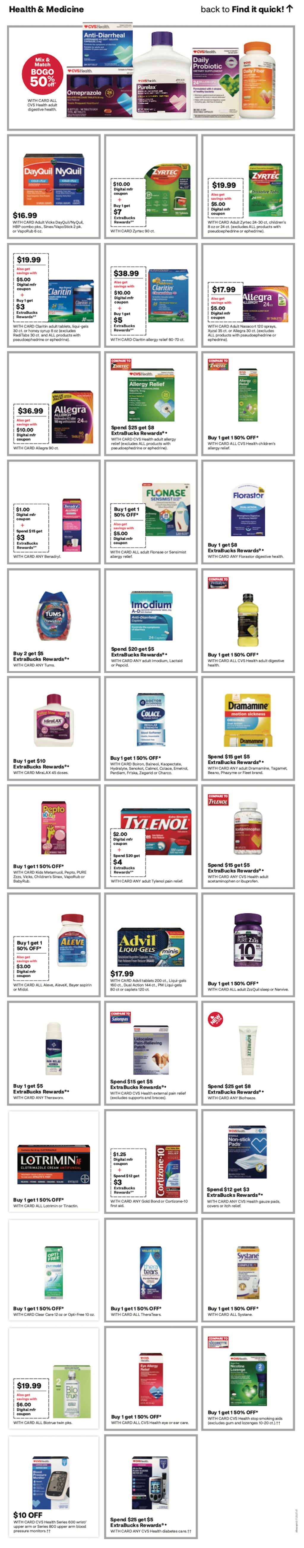 page from CVS ad
