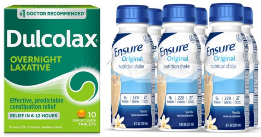 laxatives and nutritional drinks