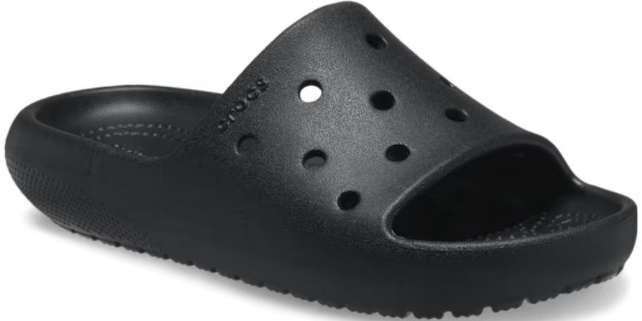 a black eva adult slide shoe