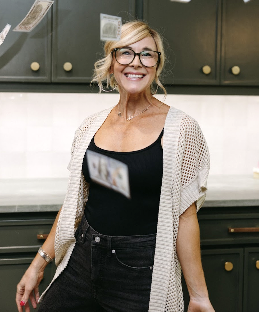 woman wearing crotch duster 