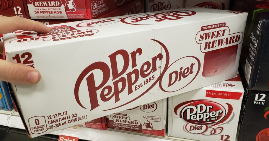 Diet Dr Pepper 12-Pack Only $4.56 Shipped on Amazon