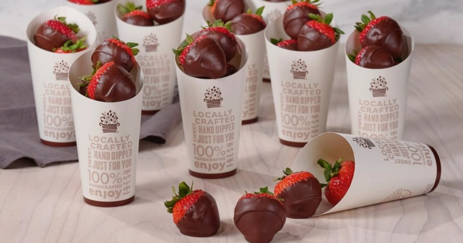 FREE Edible Arrangements Chocolate Dipped Fruit Cone