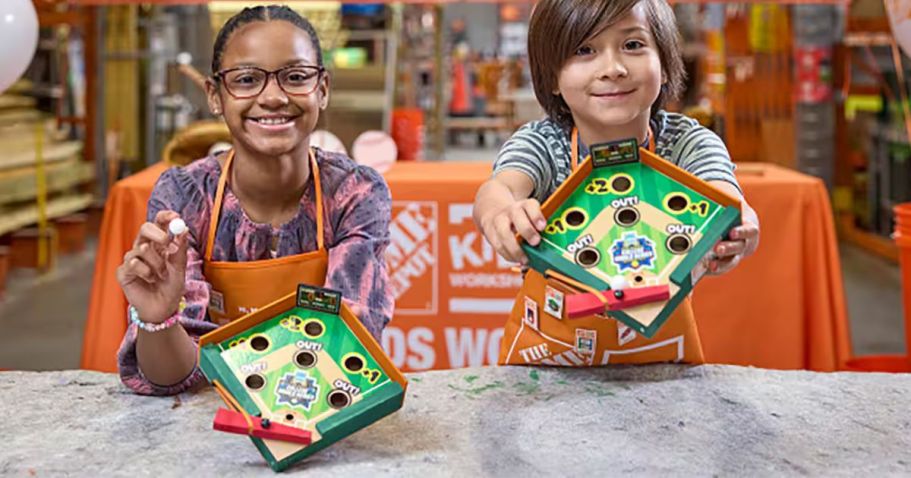 FREE Home Depot Kids Workshop on May 3rd (+ Register Now to Make a Baseball Game on 6/7)