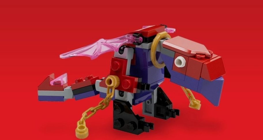 LEGO ninjago thunderfang figure built from LEGO bricks