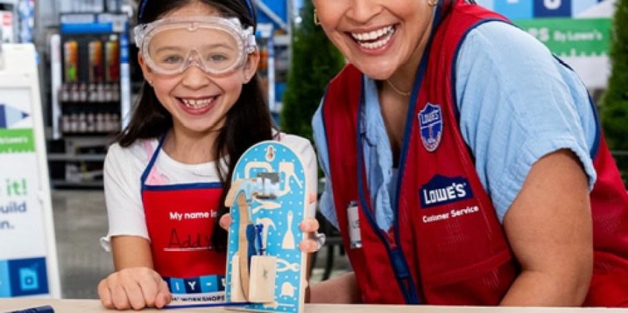 FREE Lowe’s Kids Workshop on 6/21 – Register Now to Make a Door Knocker
