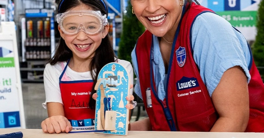 FREE Lowe’s Kids Workshop on 6/21 – Register Now to Make a Door Knocker