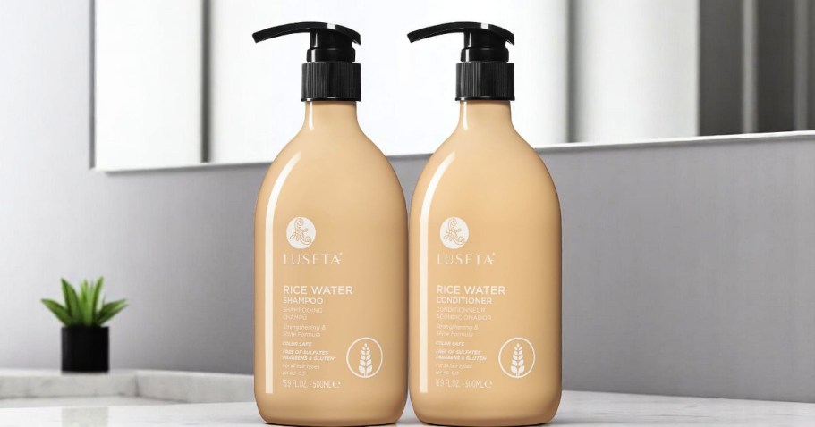 Luseta Rice Water Shampoo + Conditioner Set Only $17.99 Shipped on Amazon