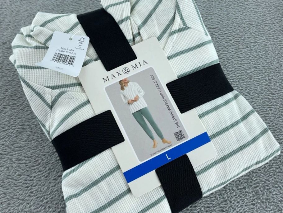 Women’s Waffle Knit Lounge Set Just $21.99 Shipped on Costco.online