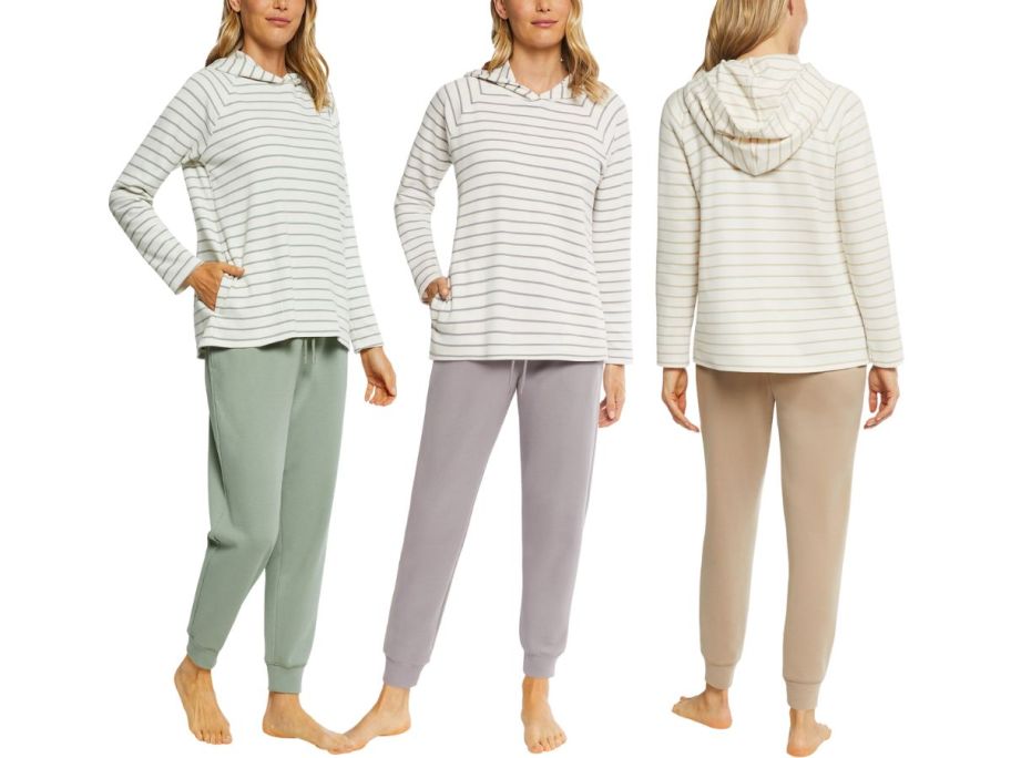 3 ladies wearing lounge suits