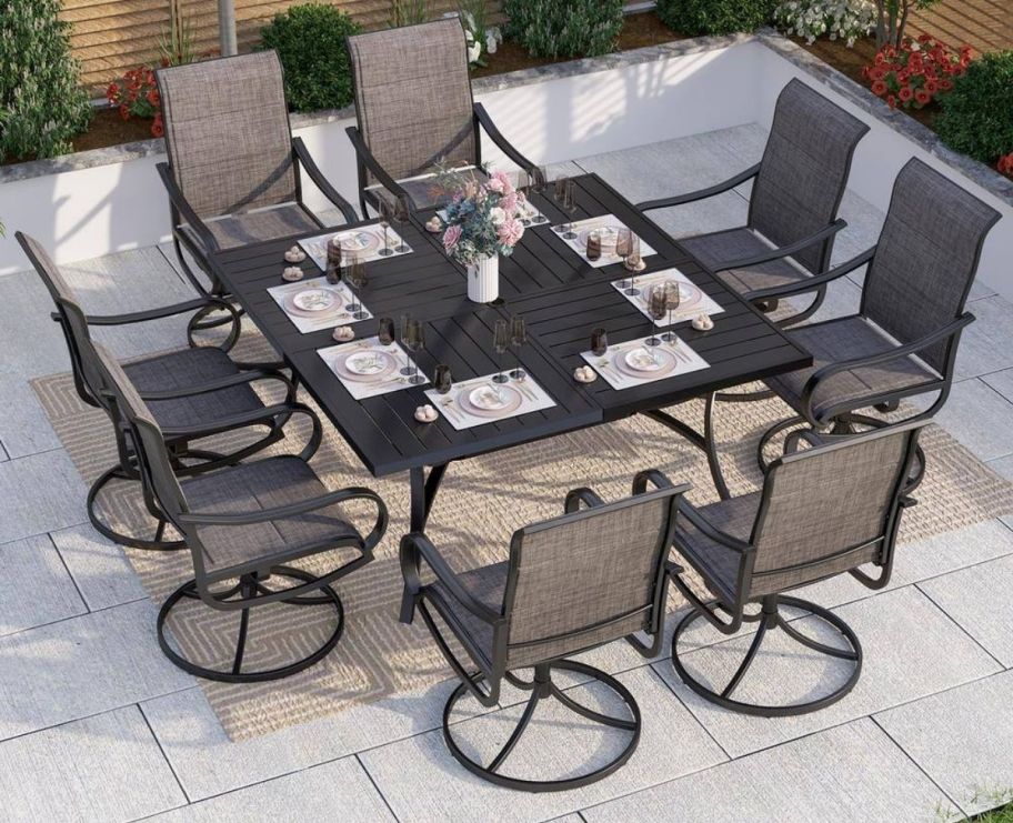 9 piece patio dining set 