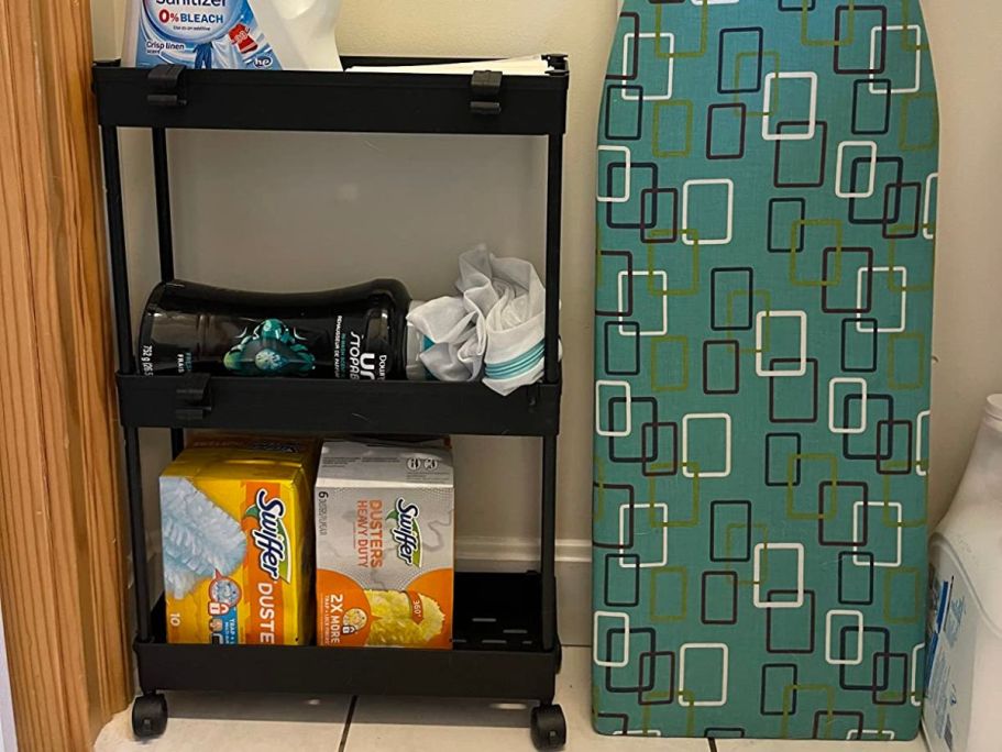 Slim 3-Tier Rolling Storage Cart Only $10 on Amazon