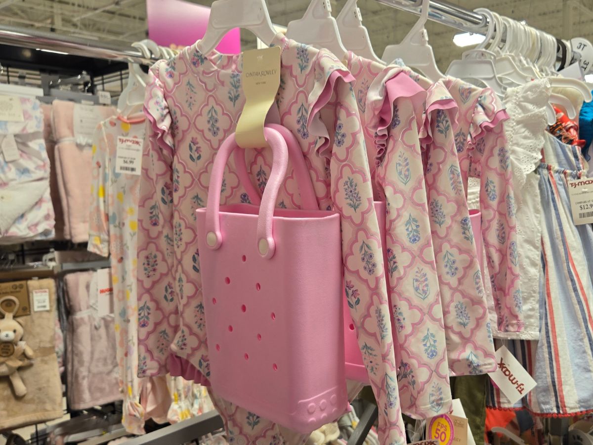 Spotted at TJ Maxx: Toddler Swimsuit + Bogg Bag Lookalike Just $19.99!