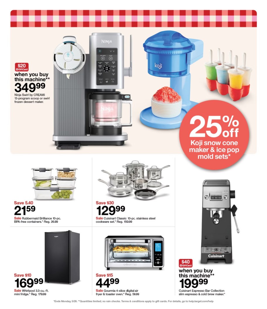 page from Target ad