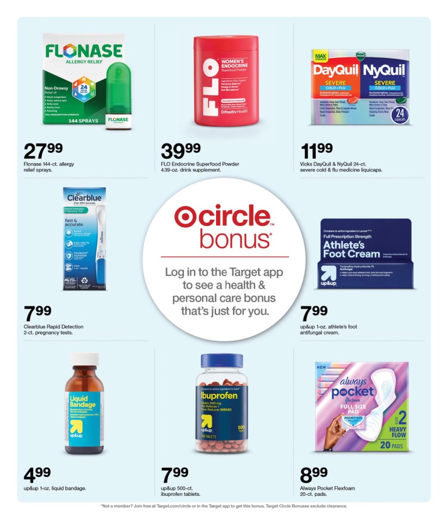 page from Target ad