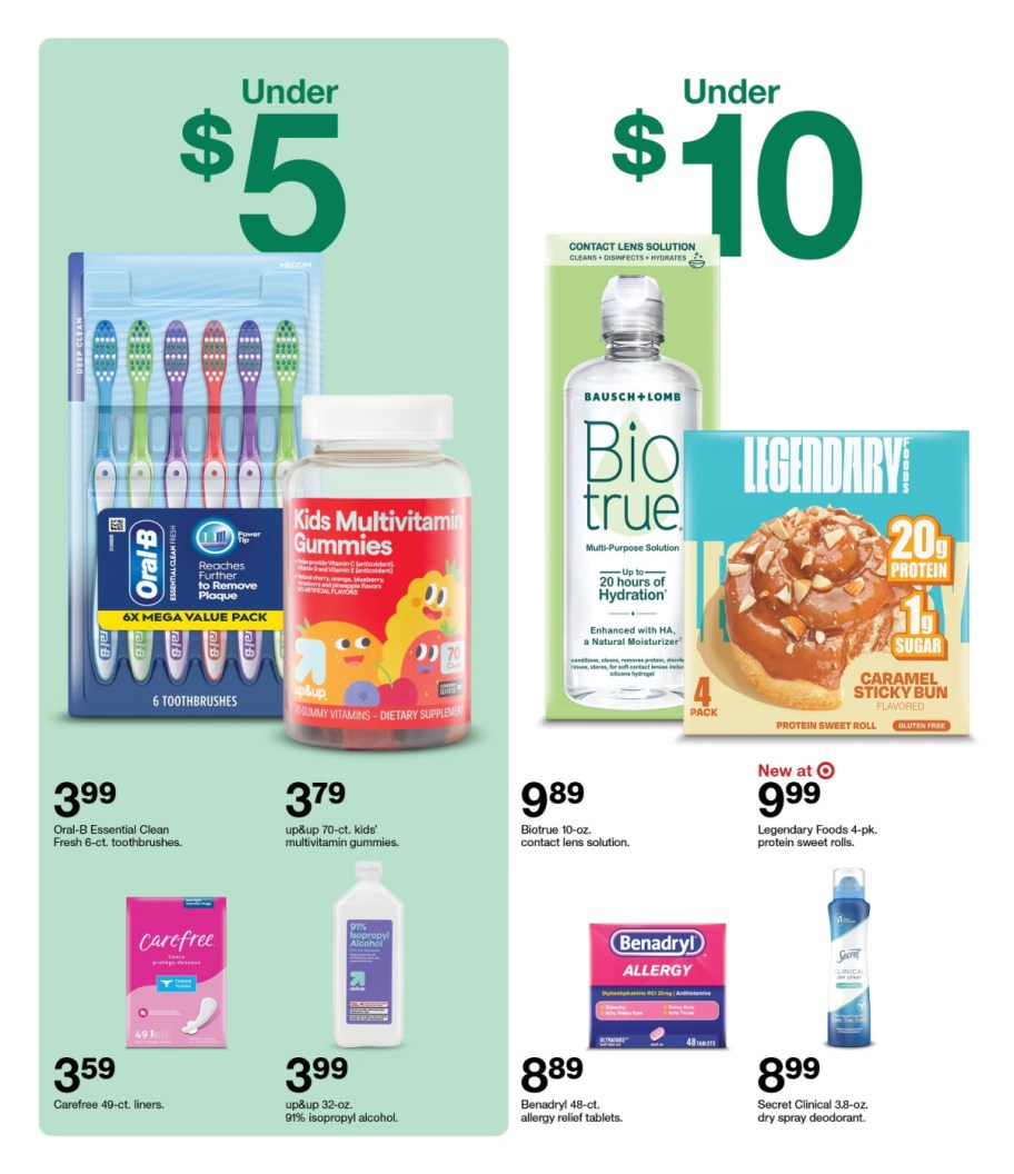 page from Target ad