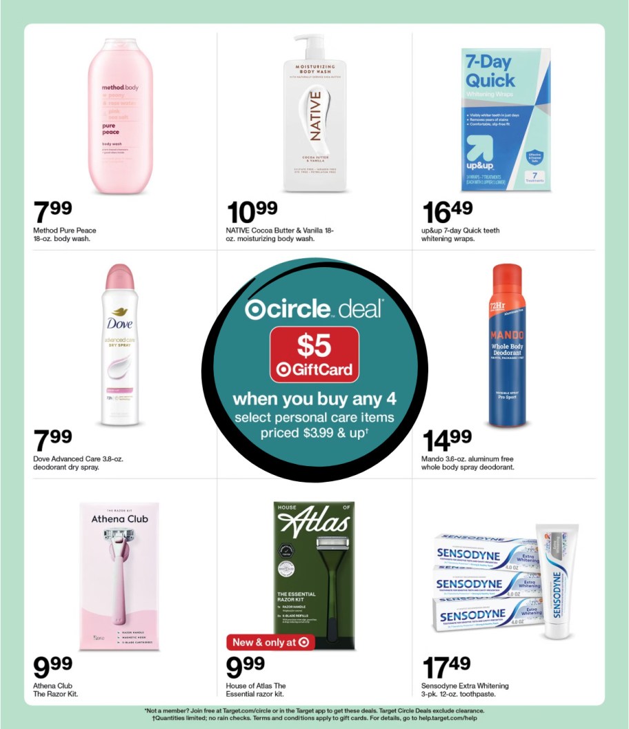 page from Target ad