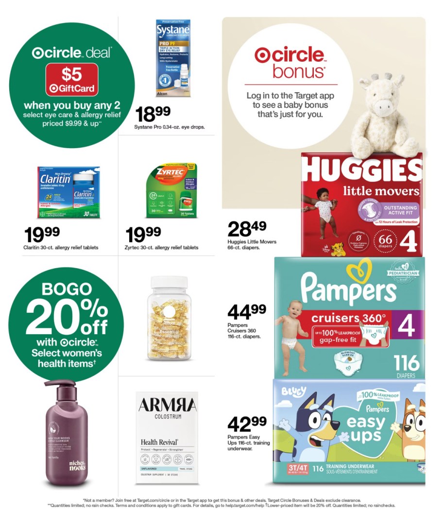 page from Target ad