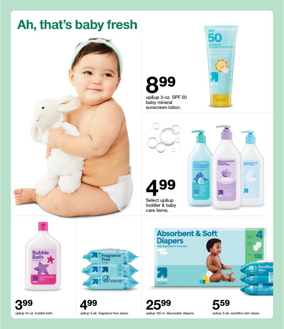 page from Target ad
