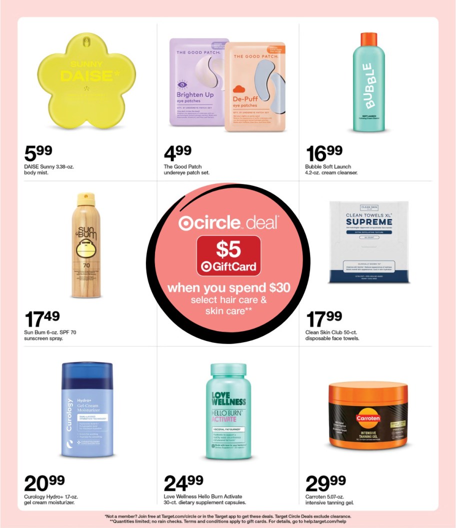 page from Target ad