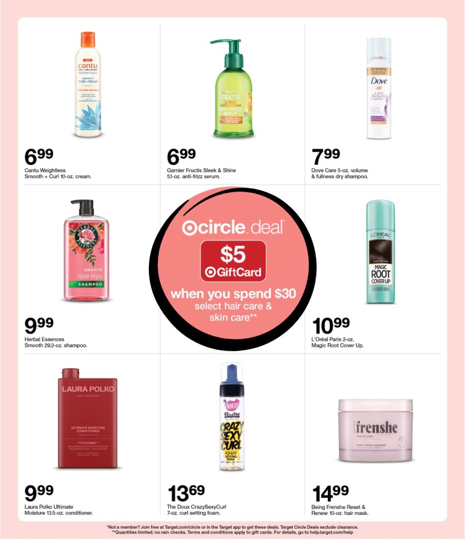 page from Target ad