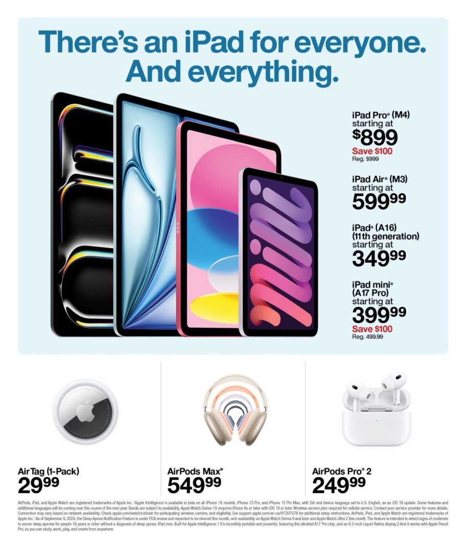page from Target ad