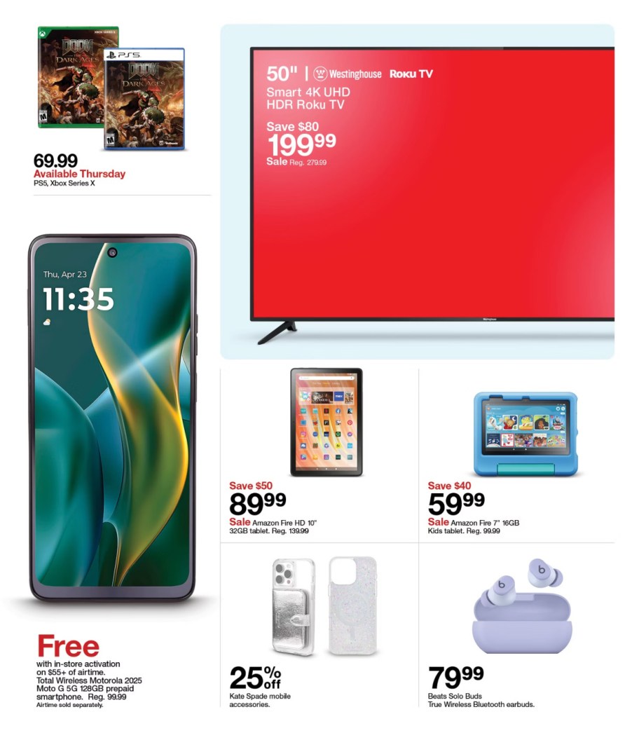 page from Target ad
