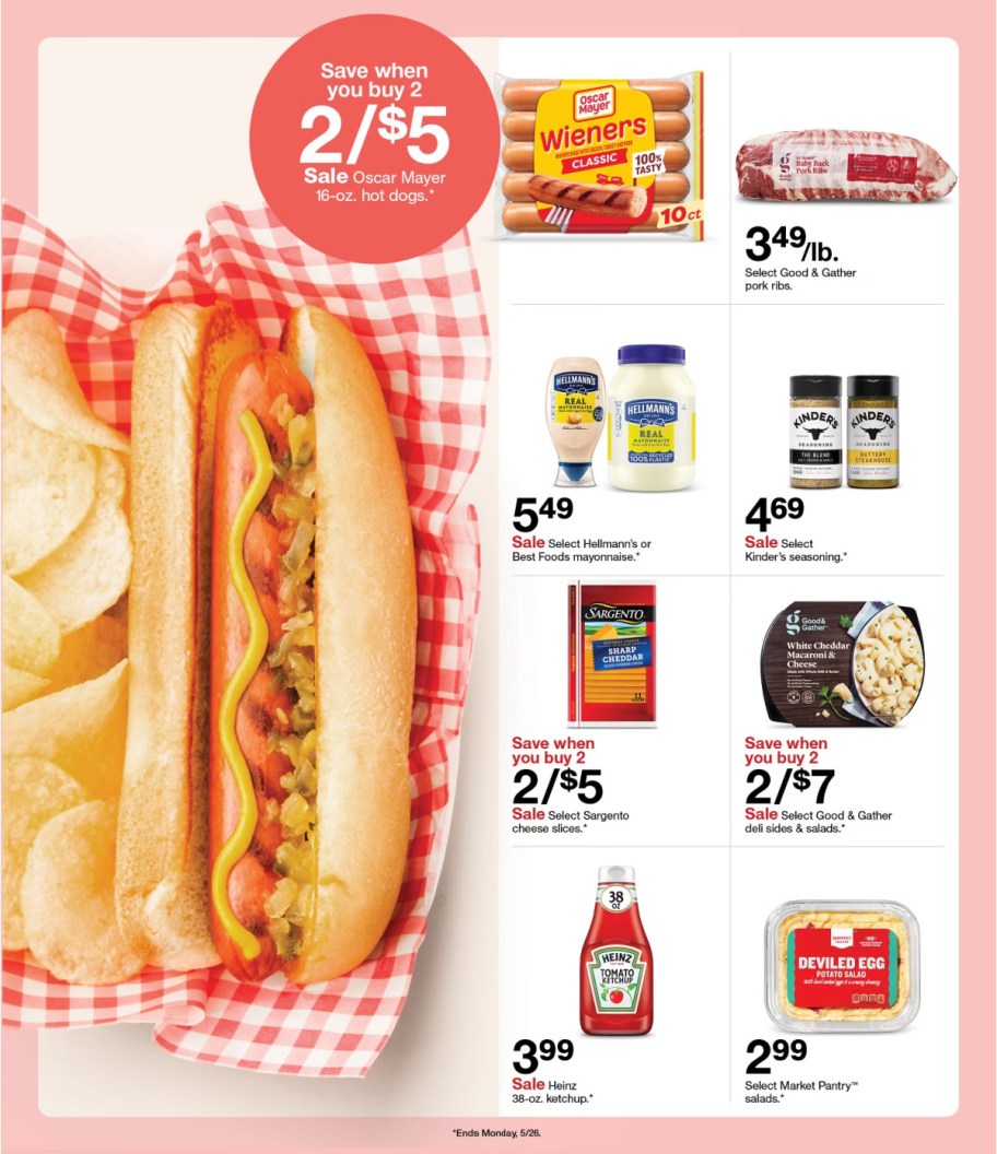 page from Target ad