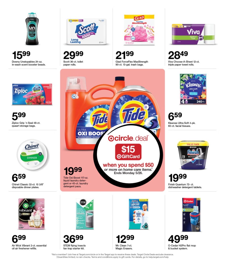 page from Target ad