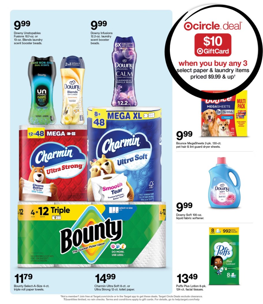 page from Target ad