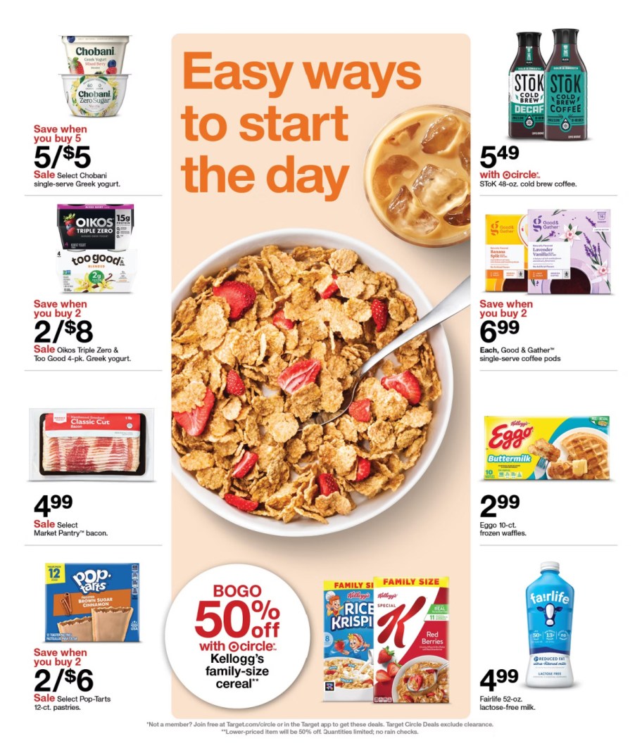 page from Target ad
