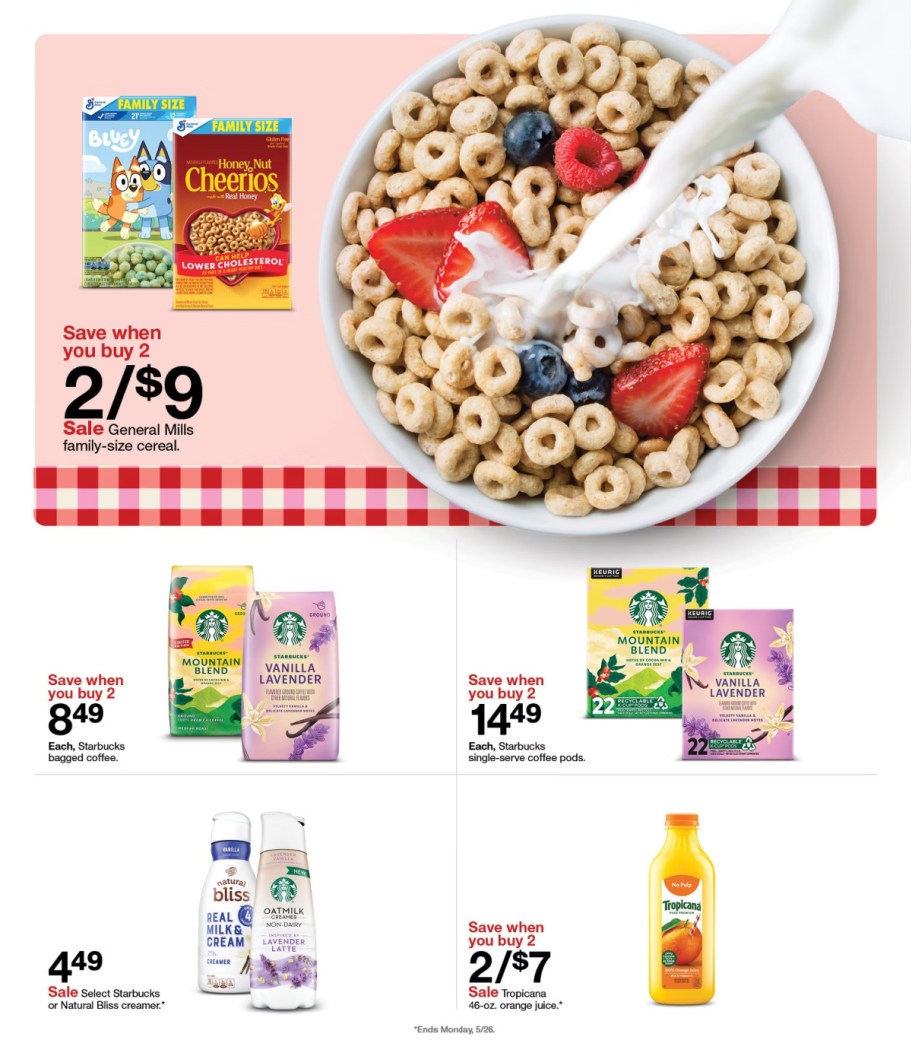 page from Target ad