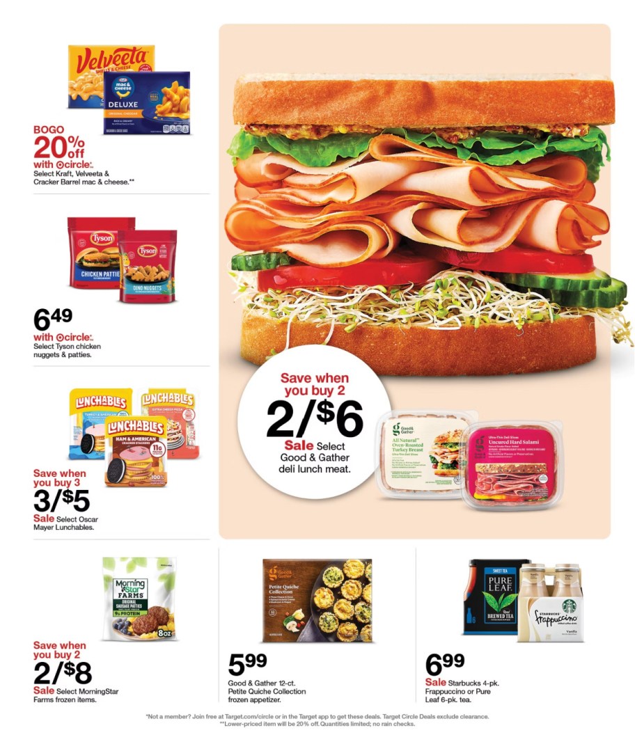 page from Target ad
