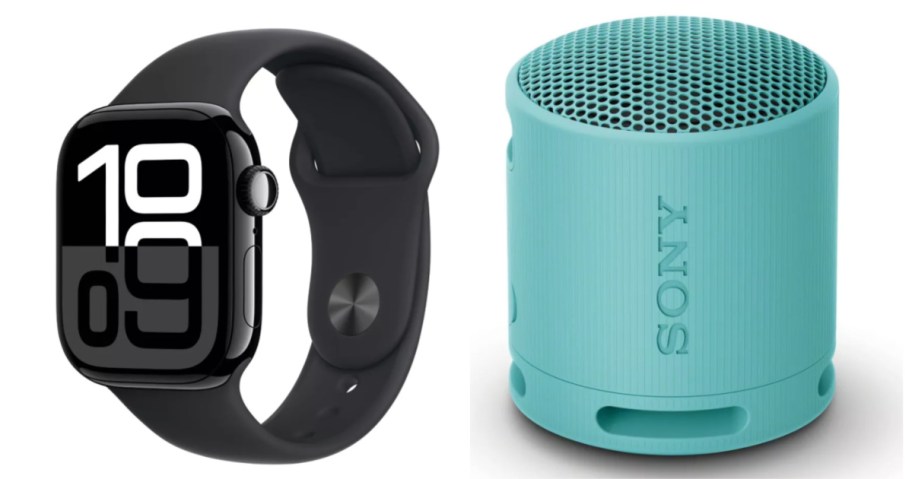 apple watch and portable speaker