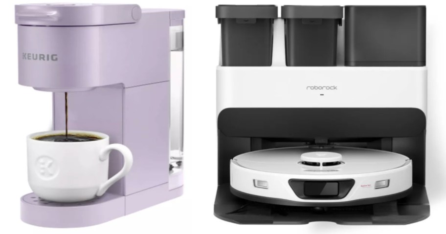 coffee maker and robotic vacuum