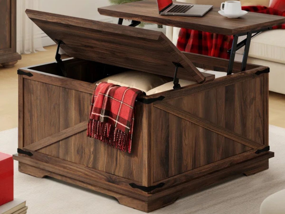 Up to 75% Off Wayfair Furniture Sale | Lift-Top Farmhouse Coffee Table Just $119.99 Shipped