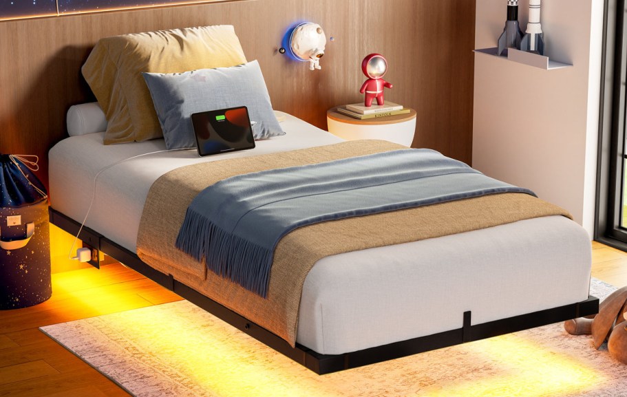 Wayfair Furniture Sale | LED Bed Frame w/ Charging Station Only $85.99 Shipped