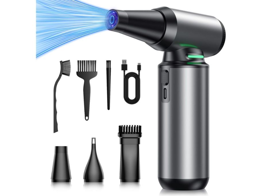 onlinepressed air duster stock image with accessories