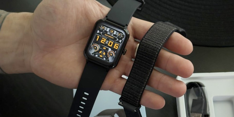 Fitness Smart Watch w/ Extra Band Only $12.99 on Amazon (Tracks Heart Rate, Sleep, & More!)