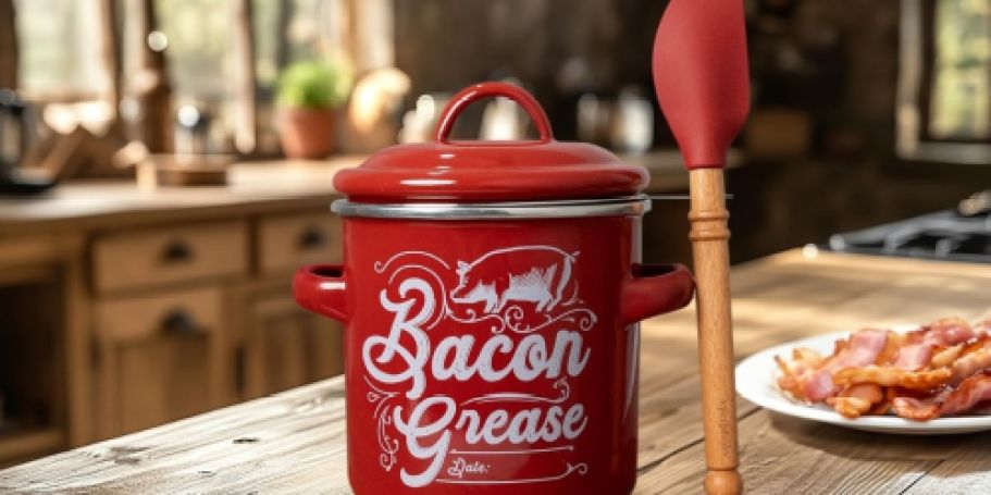 Bacon Grease Saver w/ Built-In Strainer Only $13.49 on Amazon