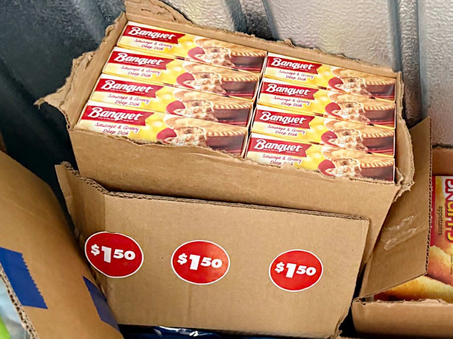 banquet pie boxes in freezer 