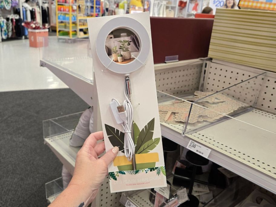 LED Plant Stem Light in hand in store