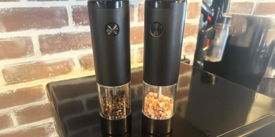 Electric Salt & Pepper Grinder Set Just $12.49 Shipped on Amazon (Reg. $25)