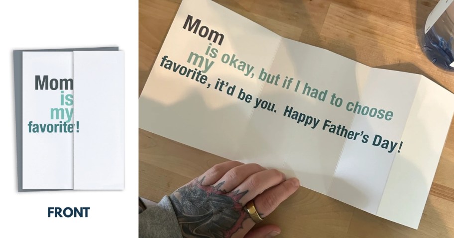 funny fathers day card 