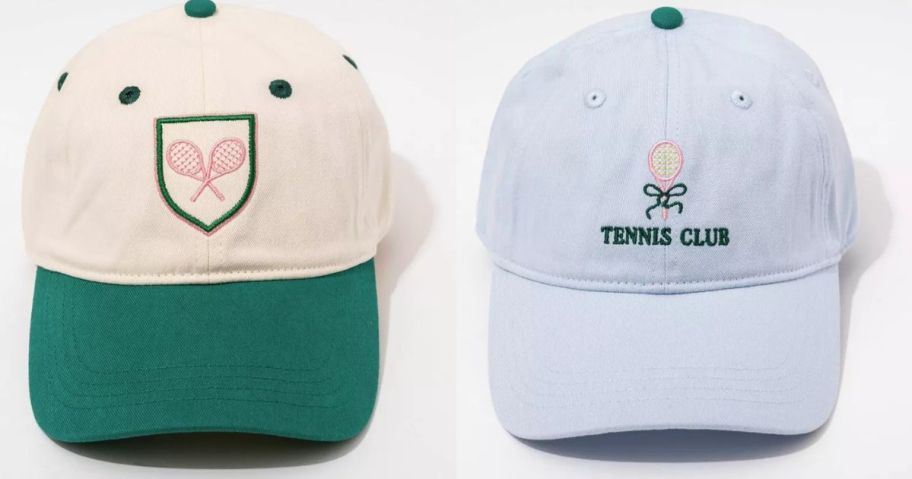 two frasier sterling tennis-themed hat stock images