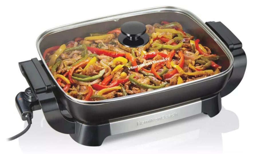 Hamilton Beach 20.5" Durathon Ceramic Reversible Nonstick Electric Skillet stock image